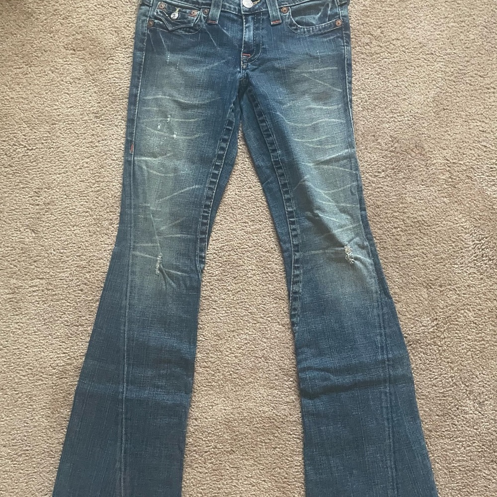 True Religion Dark Blue Flare Jeans